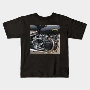 Vincent Black Shadow, vintage british motorcylce history Kids T-Shirt